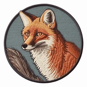 Parche de zorro rojo apliques para ropa mochila, insignia de animales salvajes, naturaleza - Imagen 1 de 12