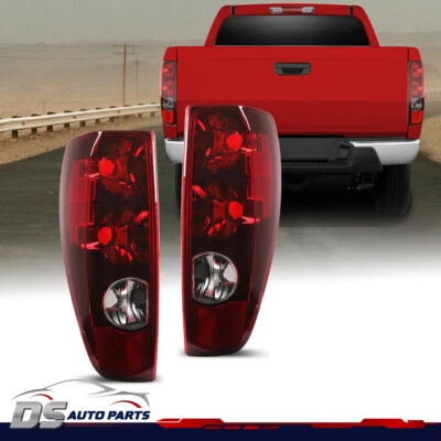 RED CLEAR REAR BRAKE TAIL LIGHTS FIT FOR 04-12 FOR CHEVY COLORADO/GMC CANYON - Image 1 of 4