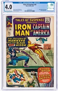 Tales of Suspense #64 CGC 4.0 1965 Black Widow dons costume and Hawkeye app OWW - Picture 1 of 3