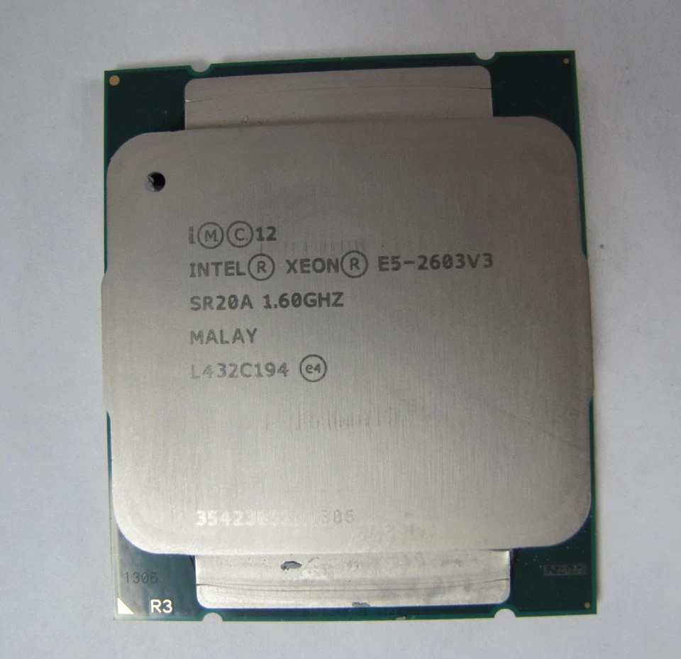 Intel Xeon E5-2603 v3 6-Core 1.60GHz 15MB LGA2011-3 Processor SR20A - Image 1 of 1