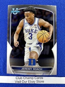 2023 #76 Jeremy Roach Bowman University Chrome Basketball Duke - Picture 1 of 2