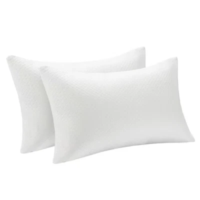 Shredded Memory Foam Bed Pillows Soft Cooling Cover Standard 28 In. X 18 In. Pil - Image 1 of 4