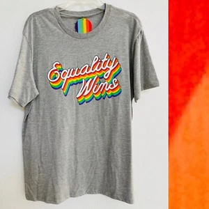 EQUALITY WINS Tee SHIRT NWT Size XL - Picture 1 of 4