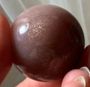 BEAUTIFUL RARE ROSE GOLD MOONSTONE SUNSTONE MOONSTONE POLISHED CRYSTAL SPHERE *3 - Picture 1 of 6