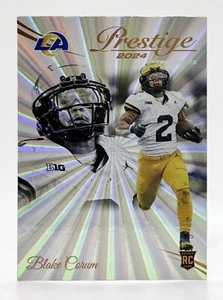 2024 Panini Prestige Xtra Points Sunburst #349 Blake Corum Los Angeles Rams - Picture 1 of 2