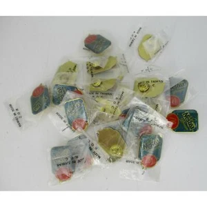 22 McDonalds Restaurant Logo Nestea Premium Logo lot 1990's Crew Lapel Pin NEW - Picture 1 of 3