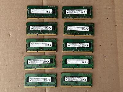 LOT OF 10 MICRON 4GB PC3L-12800 LAPTOP MEMORY RAM MT8KTF51264HZ-1G6P1 - Image 1 of 4