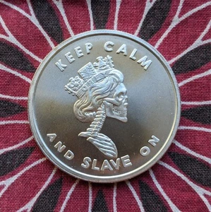 2017 Silver Shield Slave Queen V2 BU 1 oz .999 Keep Calm And Slave On 5231 Mint - Picture 1 of 2