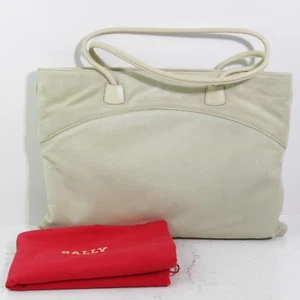 BOLSO DE MANO FINO BALLY DE GAMUZA Y CUERO HECHO EN SUIZA EXCELENTE ESTADO - Imagen 1 de 7