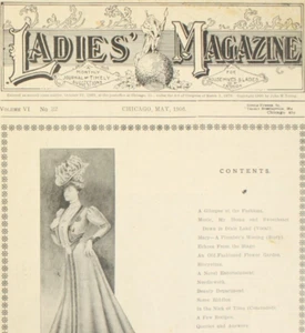 1906 Ladies Magazine V6 #32 May Manton Antique Edwardian Women Housewife Fashion - Picture 1 of 8