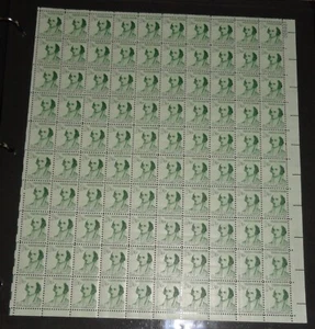 US SC# 1279 ALBERT GALLATIN TREASURY FULL SHEET OF 100 MNH ISSUED IN 1967 - Picture 1 of 2