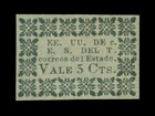 COLOMBIA 1870 - TOLIMA -  5c black on blue wove paper  Scott# 5 mint MH VF