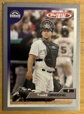2005 Topps Total Todd Greene Silver Baseball Card #113 Rockies Catcher Mid-Grade