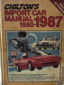 Manual de coche de importación de Chilton 1980-1987 - Imagen 1 de 6