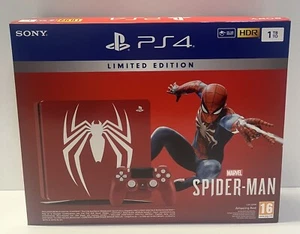 PS4 CONSOLE 1TB LIMITED EDITION AMAZING RED MARVEL SPIDER-MAN NEW FACTORY SEALED - Picture 1 of 13