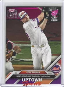 Pete Alonso - 2024 MLB TOPPS NOW Card 428 - Derby Participant- Purple- #10/25 - Picture 1 of 2