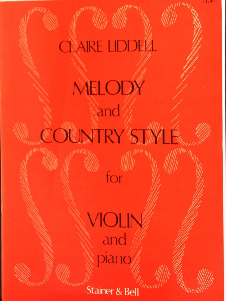 Claire Liddell Melody and Country Style for violin and piano - Image 1 of 1
