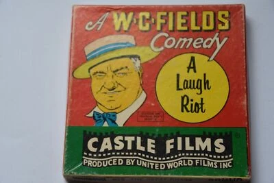 W.C. Fields comedia "un motín de risa" blanco y negro película de 8 mm - Imagen 1 de 4