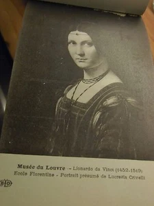 Musee' du Louvre Paris  Postkartenblock komplett mit 24 AK- Postkarten - Bild 1 von 3