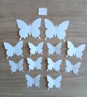 WHITE BUTTERFLY WALL ART DECAL SET OF 12 (BRAND NEW)