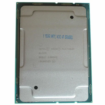 Intel Xeon Platinum 8124M CPU Processor 18 Core 3GHZ 24.75MB L3 Cache SR37R 240W - Image 1 of 4