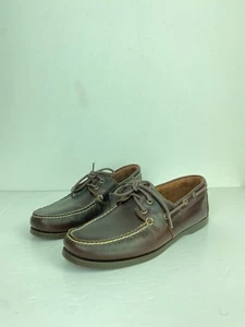 Timberland Brown Leather Lace Up Boat Shoes Ortholite Insole Casual UK 10 - Picture 1 of 22
