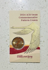 Australia 2024 ACR Swan Goose Commemorative Pattern Crown Coin in Card - Picture 1 of 4