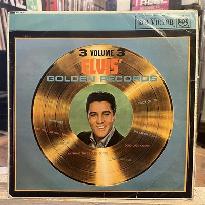 [ROCK/POP]~VG+ LP~ELVIS PRESLEY~Elvis Golden Records~Volume 3~[1964~RCA]~UK~MONO - Image 1 of 4
