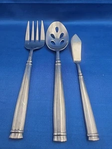 Lot of 3 Hampton AVIGNON 1 Satin Stainless Serving Pieces - Picture 1 of 5