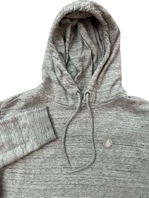 Volcom Men’s Gray Hooded Sweatshirt Size Medium Hoodie Skater Wear Skateboard - Image 1 of 4
