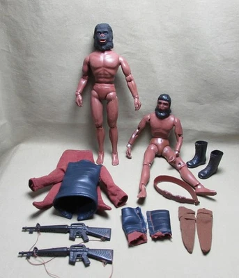 Lote de bonecos vintage 1974 Mego Planet of the Apes General Urko / Ursus & Soldier - Imagem 1 de 4