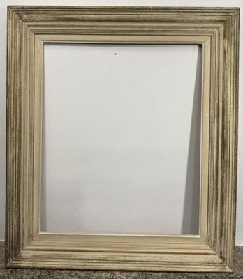 Cadre ancien mouluré 10F Feuillure: 55,5x46,5cm Entier: 70,5x61,5 cm Vue: 55x46 - Photo 1/4