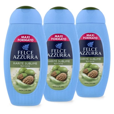 PAGLIERI Felce Azzurra Karite Sublime Duschgel 3x 400 ml - Sheabutter - Bild 1 von 4