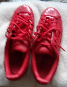 Adidas Superstar "Glossy Toe Ray Red" Sneaker Schuhe S76724 Damengröße 8,5 gebraucht - Bild 1 von 5