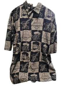 RARE Platinum By Notice Men's Shirt XL Fat Albert Rap Hip Hop FUBU Gray/Black - Picture 1 of 9
