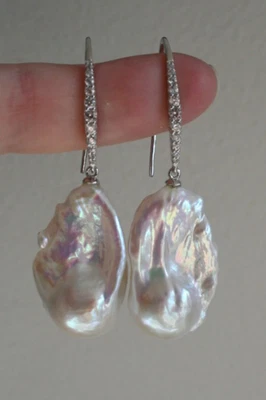 Kwan Collections Freshwater Cultured Baroque Pearl Drop Earrings - HSN $122 - Image 1 of 4