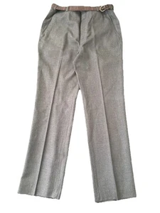 Nuevo De Colección Daks London Nueva York Hombres Gris Pantalones Pantalones 34x32 Pantalones Cinturón - Imagen 1 de 4