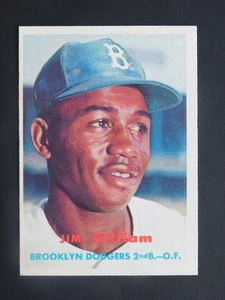 1957 Topps Baseball Card #115 Jim Gilliam (EX-MT) Bargain Bin - Picture 1 of 2