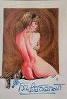 Brigitte Bardot Repro vom original Autogramm nackt auf 20x28 Großfoto Manara 