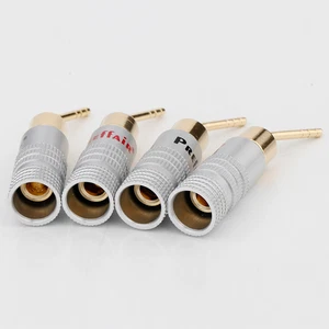 8PCS Preffair Banana Plug Connector Gold Plated Audio Speaker Wire Cable Adapter - Picture 1 of 8