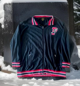 POLO "P WING" RALPH LAUREN 1992 STADIUMJACKE SCHWARZ/ROT HERREN BIG & TALL 3XLT - Bild 1 von 8