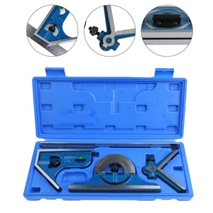 Industrial Grade Protractor and Ruler Set with Enhanced Accuracy Features - Picture 1 of 12