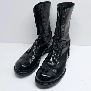 9.5 D - Corcoran Mens 10" Leather Jump Boots 1500 Made In *USA* Black *No Laces* - Picture 1 of 8