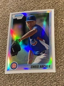 Chris Archer 2010 Bowman Chrome Refractor #180 1st Bowman SP /500 Cubs Rays - Bild 1 von 3