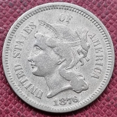 1876 Three Cent Piece 3c Nickel Better Grade #92855 - Image 1 of 2