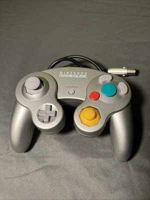 Nintendo GameCube Controller Gray Platinum Silver OEM Original Authentic DOL-003 - Image 1 of 4