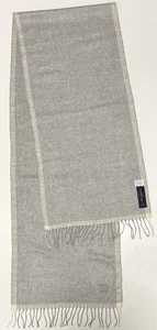 Ermenegildo Zegna Cashmere & Silk Lightweight Grey Scarf Made In Italy - Picture 1 of 6