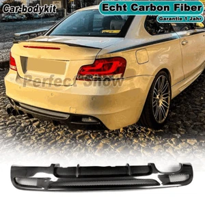 Heckdiffuser Carbon Heck Spoiler Heckschürze Passt für BMW E82 E88 M-Paket 07-13 - Picture 1 of 12