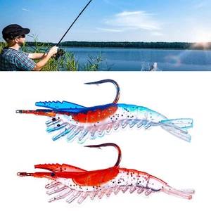 5pcs/pack 6cm3g Soft Lures Durable Angling Artificial Shrimp Fake Baits Fishing - Picture 1 of 13