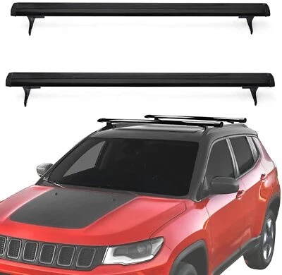 Barra transversal para Jeep Compass 2018-2025 juego de portaequipajes de techo Foto 1 de 4